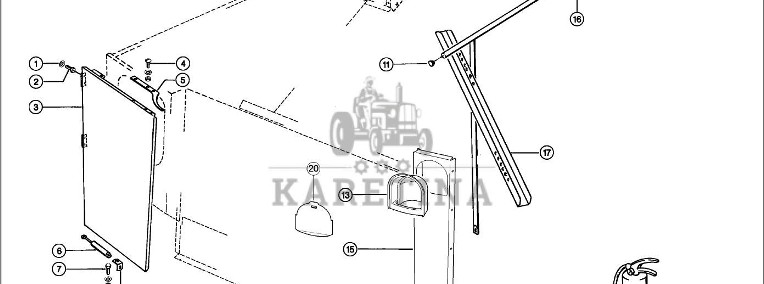 Claas Lexion 560 WSPORNIK 0007516040 (Zbiornik ziarna-części boczne)-1