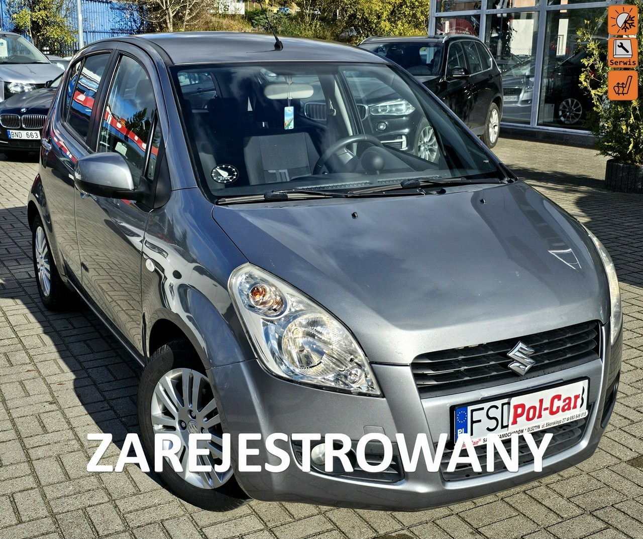 Suzuki Splash serwisowany , grzane fotele, zarejestrowany