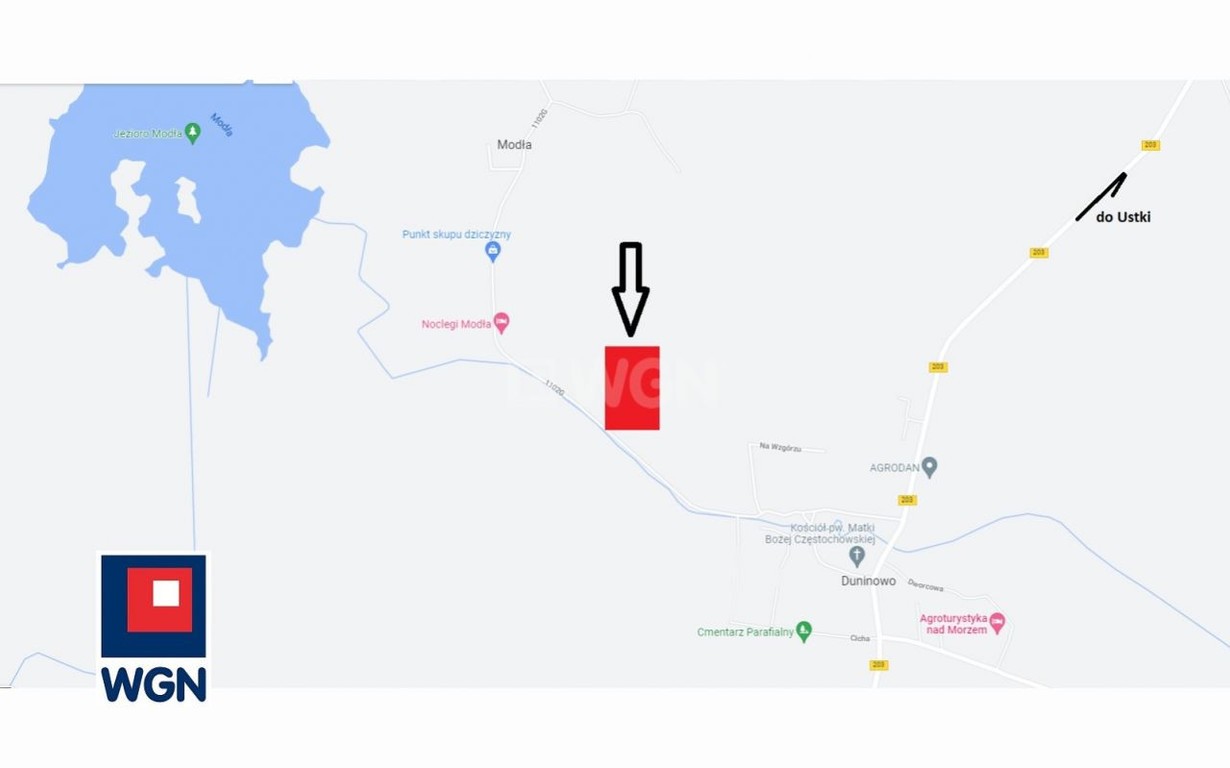 Działka na sprzedaż, 5343 m², Ustka Duninowo - Widok 5