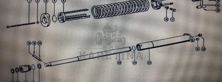 Siłownik Claas Mega 370-340 Nr 21 na rys katalogowym Nr katalogowy 000 083 471 2-1