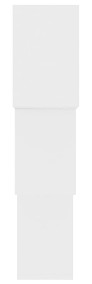 vidaXL Półki ścienne kostki, białe, 84,5x15x27 cm, płyta wiórowa 800270-4