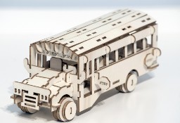 Model Samochód Autobus szkolny puzzle 3D składanka