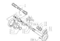 New Holland T6010 T6090 T6070 Półoś 312.00mm 5170963