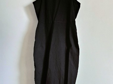 Nowa czarna sukienka Nelly 42 XL 40 L bawełna czerń dopasowana regulowana-1