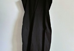 Nowa czarna sukienka Nelly 42 XL 40 L bawełna czerń dopasowana regulowana