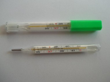 Termometr rtęciowy lekarski szklany nowy-1