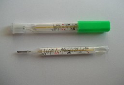 Termometr rtęciowy lekarski szklany nowy