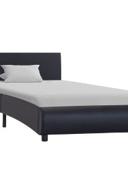 vidaXL Rama łóżka z LED, czarna, sztuczna skóra, 100 x 200 cm 285481-2