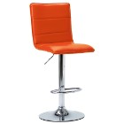 vidaXL Krzesło barowe, pomarańczowe, sztuczna skóra249627
