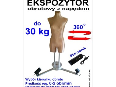 EKSPOZYTOR-Obrotnica-Podest Obrotowy Reklamowy POD MANEKINA+2xRamię-do 30 kg-1