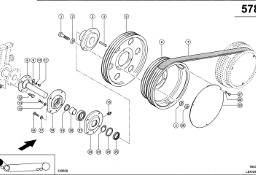 Claas Lexion 580 KOŁO PASOWE 0006676750 (Napęd hybrydowy stopniowy, 2. stopień)