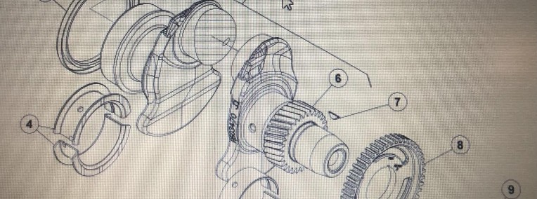 CLAAS Celtis - wał korbowy Ceres 355-325X Ares 566-546 Ergos 466-436 John Deere-1