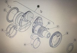 CLAAS Celtis - wał korbowy Ceres 355-325X Ares 566-546 Ergos 466-436 John Deere