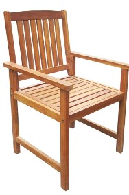 vidaXL Krzesła ogrodowe, 2 szt., lite drewno akacjowe, brązowe 42626-2