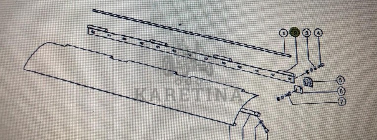 Oryginalna Listwa Do Claas Mega 370-360 (845 00 011)-1