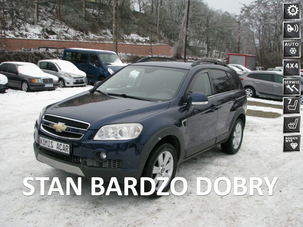 Chevrolet Captiva I 2.0VCDi-150km-AUTOMAT-4WD-7-Osobowy-Skóra-PDC-Klimatronik-Bezwypadko