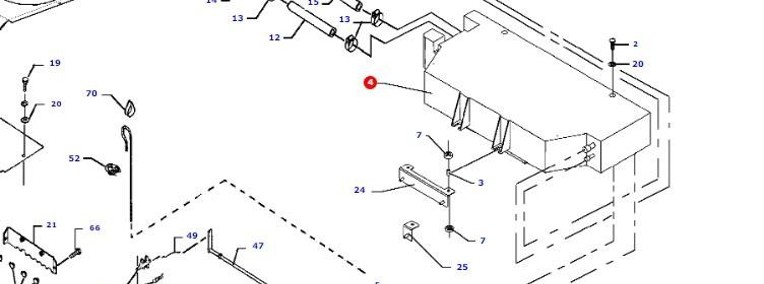 Massey Fergusson MF 30 32 - nagrzewnica powietrza D45080055-1