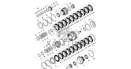 John Deere 9470RX - Wał RE590407 (Przekładnia Power Shift)