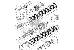 John Deere 9470RX - Wał RE590407 (Przekładnia Power Shift)