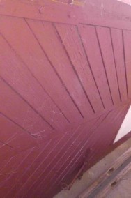 Drzwi garażowe warsztatowe wrota garażu warsztatu drewniane 214x131x4-2