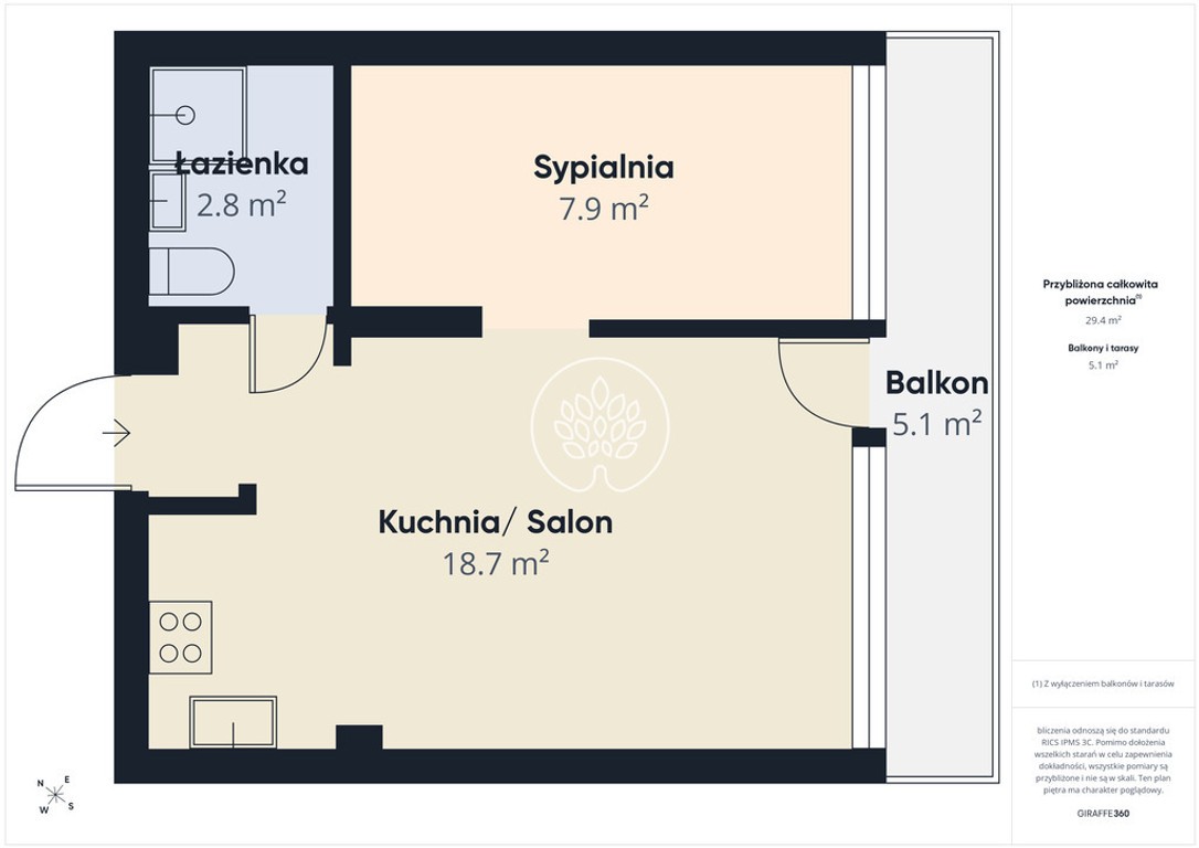 Inwestycyjne / Doskonała lokalizacja / Balkon - Widok 2