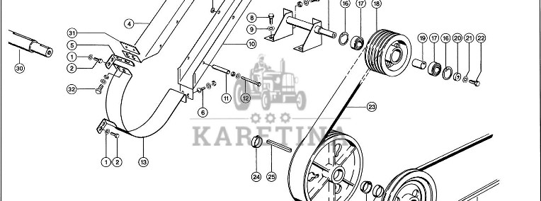 Claas Lexion 560 KOŁO PASOWE 0006672661 (Napęd młocarni)-1