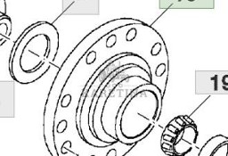 John Deere 8360R Podkładka Oporowa Pierścień Dystansowy Osłona CZĘŚCI R166185