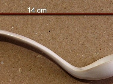 Łyżeczka ceramiczna - mini chochelka dł. 14 cm -1