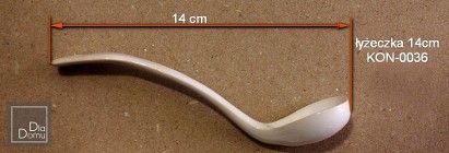 Łyżeczka ceramiczna - mini chochelka dł. 14 cm 