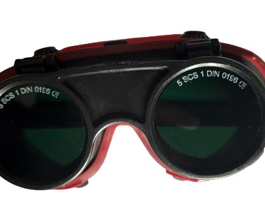 Okulary ochronne do spawania BHP - uchylny (łabędź) -1