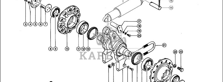 Claas Lexion 580 SIŁOWNIK HYDRAULICZNY 0000892470 (Gumowa półgąsienica; wahacz)-1