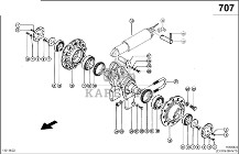 Claas Lexion 580 SIŁOWNIK HYDRAULICZNY 0000892470 (Gumowa półgąsienica; wahacz)