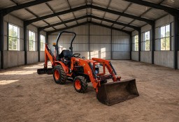 ROLNICZY TRAKTOR Kubota B2530 – ciągnik z ładowaczem czołowym i koparką