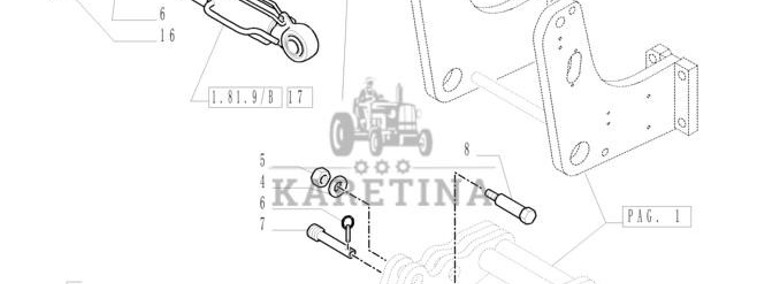 New Holland T6010 Ramię 5196433-1