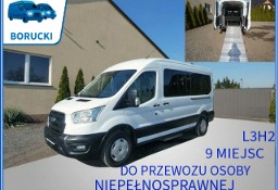 Ford Transit VIII 9 osób, przewóz osoby niepełnosprawnej, rampa, obustronne drzwi bocz