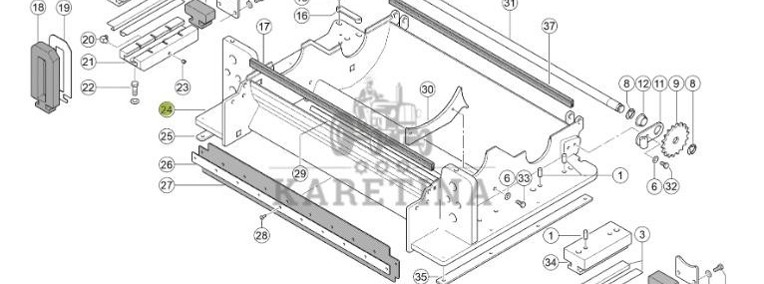 Claas Jaguar 970 - corncracker - obudowa 0001255421-1