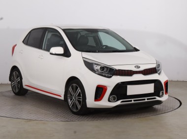 Kia Picanto II , Salon Polska, GAZ, Skóra, Klimatronic, Parktronic,-1
