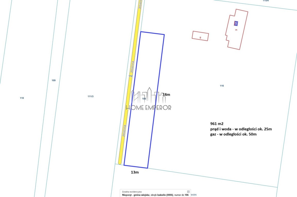 Działka na sprzedaż, 961 m², Nieporęt Izabelin - Widok 2