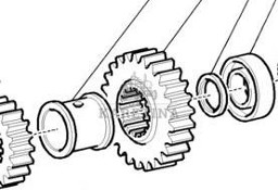 New Holland T7 T6050 T6070 TM165 TM155 TM150 TM140 TM145 TM180 Koło Zębate 25T 59T 5166035