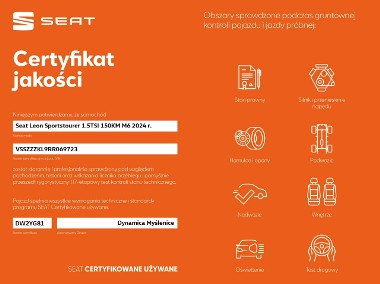 SEAT Leon III VAT 23% Style 1.5TSI 150KM M6 2024 r., salon PL, I wł., gwarancja, V-2