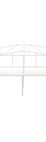 vidaXL Rama łóżka, biała, metalowa, 180 x 200 cm284521-3