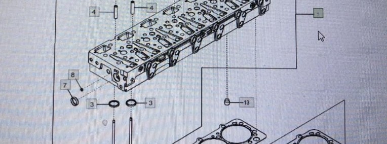 RE533513/SE502540/Głowica cylindra/John Deere 8345R 7230R 7250R 7280R 8235R 8270R-1