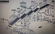 Wał wytrząsaczy do Claas Mega 370-340