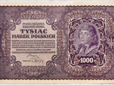 Banknot Polska IIRP 1000 Marek Polskich MKP 1919 r II Serja W St. I UNC -1