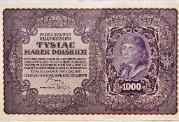 Banknot Polska IIRP 1000 Marek Polskich MKP 1919 r II Serja W St. I UNC 