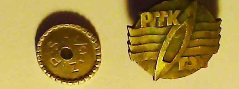Turystyczna Odznaka Kajakowa, Srebrna sądząc po kolorze, metalowa na śrubce-1