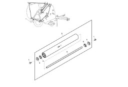 John Deere 960 - Rolka DC225443 (Pasy, rolki, bramki)