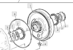 John Deere 6800 6900 Zestaw Sprzęgła Skrzyni Biegów CZĘŚCI AL159442