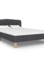vidaXL Rama łóżka, ciemnoszara, tapicerowana tkaniną, 120 x 200 cm 284926-2