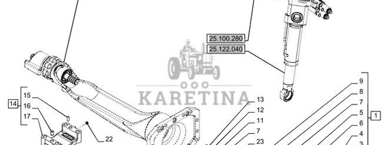 New Holland T6070 Wspornik 87644382-1
